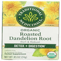 Traditional Medicinals, Té de raíz de diente de león tostado orgánico, 16 unidades
