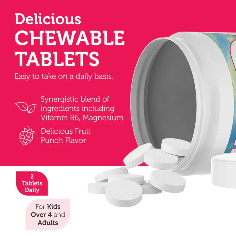 Zahler ChildCalm™ – Fórmula de apoyo a la relajación infantil | Promueve un efecto calmante y relajante | 60 tabletas masticables