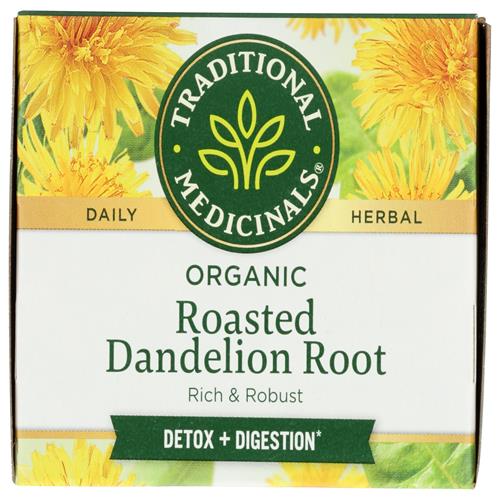 Traditional Medicinals, Té de raíz de diente de león tostado orgánico, 16 unidades