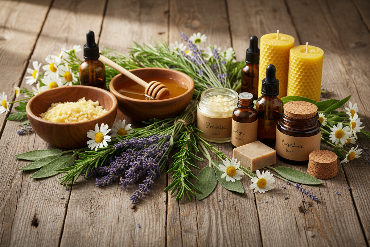 Natural Herbs and Beauty Products Hero